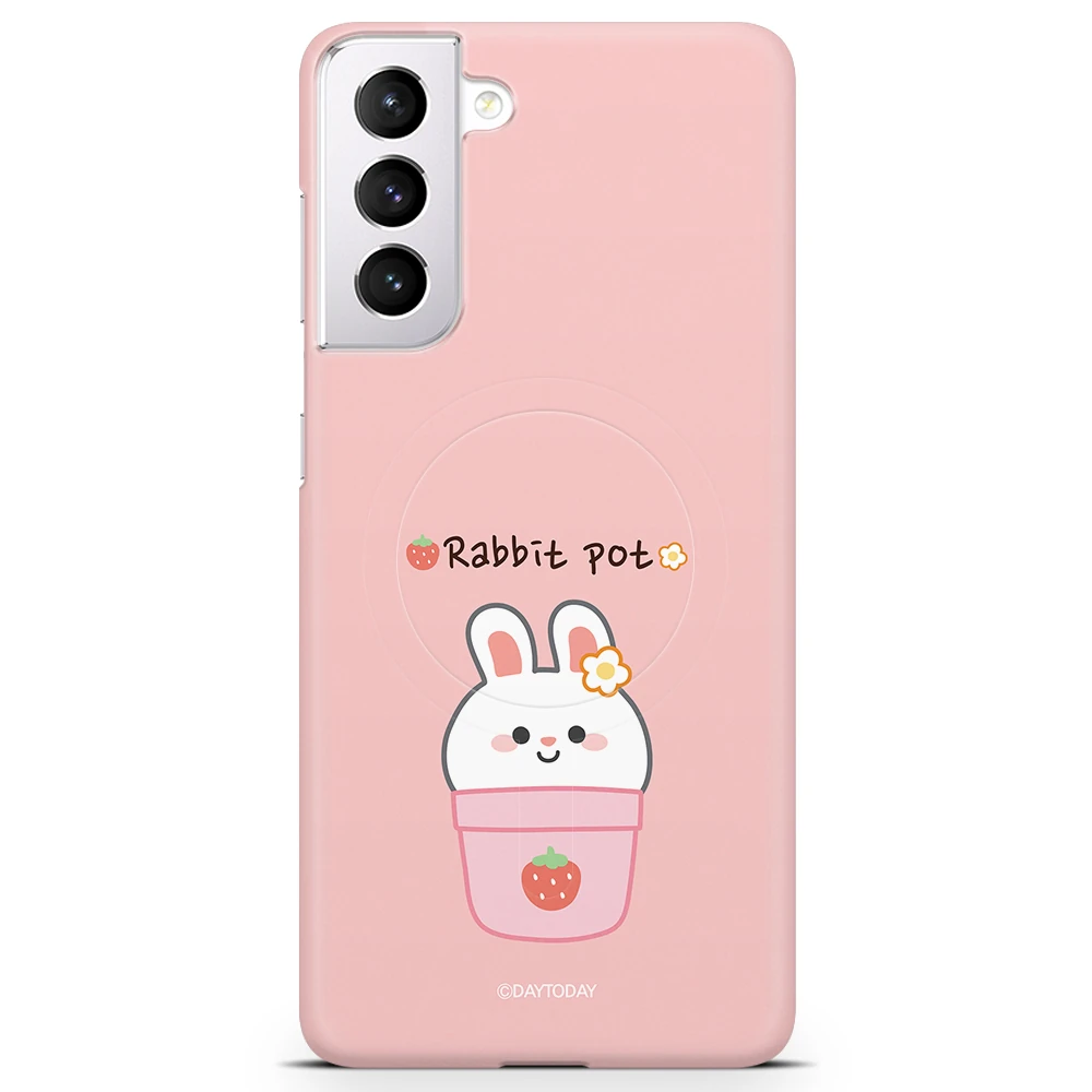 갤럭시S21플러스 SM-G996N 맥세이프 케이스 캐릭터 화분 래빗